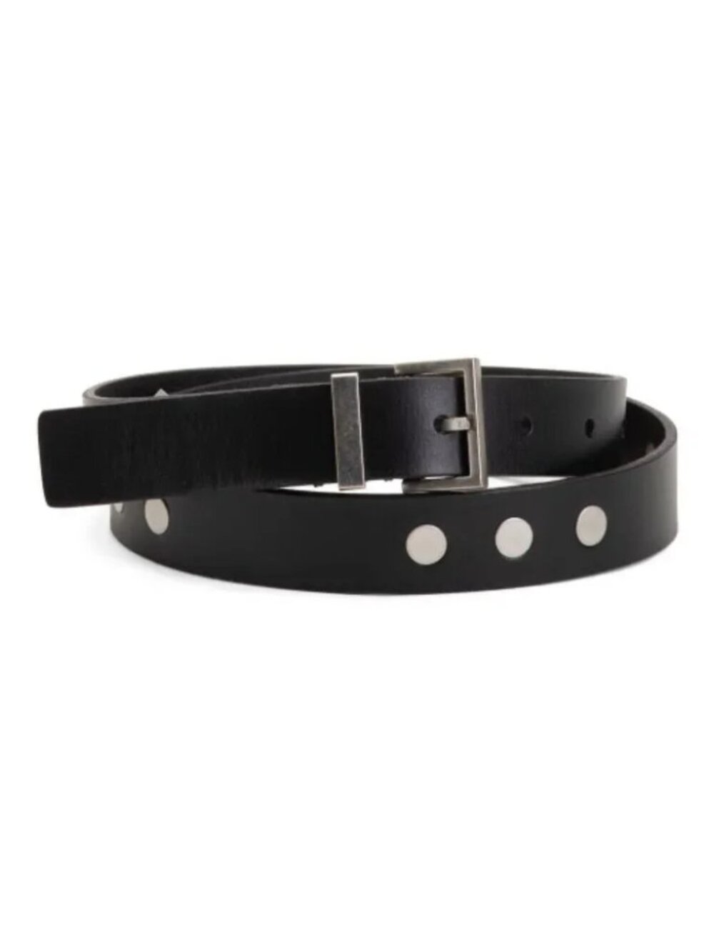All Saints Leather Belt with Metal Studs Color: Black Size: XL  NWT